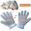 2-in-1 Pet Grooming Glove â€“ Double-Sided Deshedding & Massage Brush for Cats/Dogs, Removes Loose Hair from Fur & Furniture