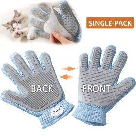 2-in-1 Pet Grooming Glove â€“ Double-Sided Deshedding & Massage Brush for Cats/Dogs, Removes Loose Hair from Fur & Furniture