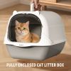 Fully Enclosed Cat Litter Box â€“ Effectively Filters Cat Litter, Easy to Add & Clean Litter, Removable Design for Easy Cleaning
