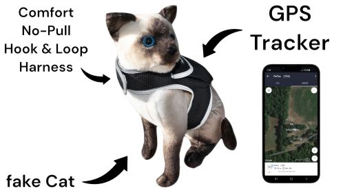 Movement Sensor Dog Collar Tracking Device Waterproof GPS Pet Locator Size:L