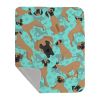 Fawn Great Dane Quilted Blanket 50x60 Artwork Pattern Quilted Throw Blanket for Bed, Couch, Sofa, Soft and Lightweight