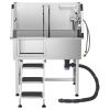 38 Inch Stainless Steel Dog Washing Station, Pet Grooming Tub with Hot & Cold Faucet, Showerhead, Home Wash Sink, Fits Small and Medium Cats and Dogs