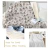 1 pc Bichon Frise Dog Print Throw Blanket, Cute White Bichon Frise Face Pattern Sherpa Blanket