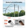 Large Metal Chicken Coop, 9 x 25 x 6.6 ft, Walk-in Chicken Run House with Waterproof Cover & Sturdy Frame