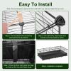 47x24x12" Guinea Pig Cage Small Animal Playpen DIY Metal Pet Enclosure with 20 Panels Waterproof Floor Mat for Hedgehogs Chickens Ducklings Rabbits Ha