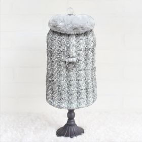 Annabella Dog Coat (Color: Platinum, size: MD)