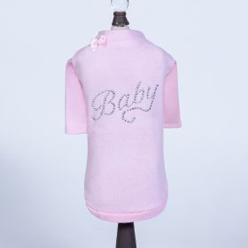 Baby Dog Tee (Color: PINK, size: SM)