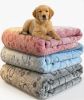 Dog Blankets for Dogs, 3 Pack Dog Blanket Washable 23" x 16", Fuzzy Soft Pet Mat Throw Cover for Kennel Crate Bed, Cute Paw Pattern, Cat Blanket
