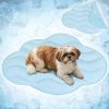 Dog Cooling Mat, Ginkgo Leaf Shape, Pet Pad with Cooling Nylon & Soft Fleece, Q-Max > 0.4 Reversible All Season Blanket for Dogs & Cats