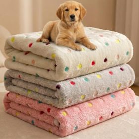Dog Blankets for Dogs, 3 Pack Dog Blanket Washable 23" x 16", Fuzzy Soft Pet Mat Throw Cover for Kennel Crate Bed, Cute Paw Pattern, Cat Blanket (size: Adorable Dots  41x31 IN)