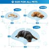 Dog Cooling Mat, Ginkgo Leaf Shape, Pet Pad with Cooling Nylon & Soft Fleece, Q-Max > 0.4 Reversible All Season Blanket for Dogs & Cats
