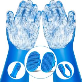 6PCS Pet Grooming Kit for Dogs (Color: Blue)