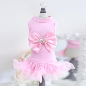 Royal Princess Dog Dress (Color: PINK, size: SM)
